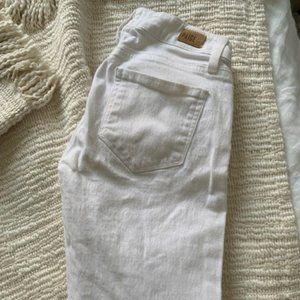PAIGE Kylie Crop White Skinny Jeans - Size 23